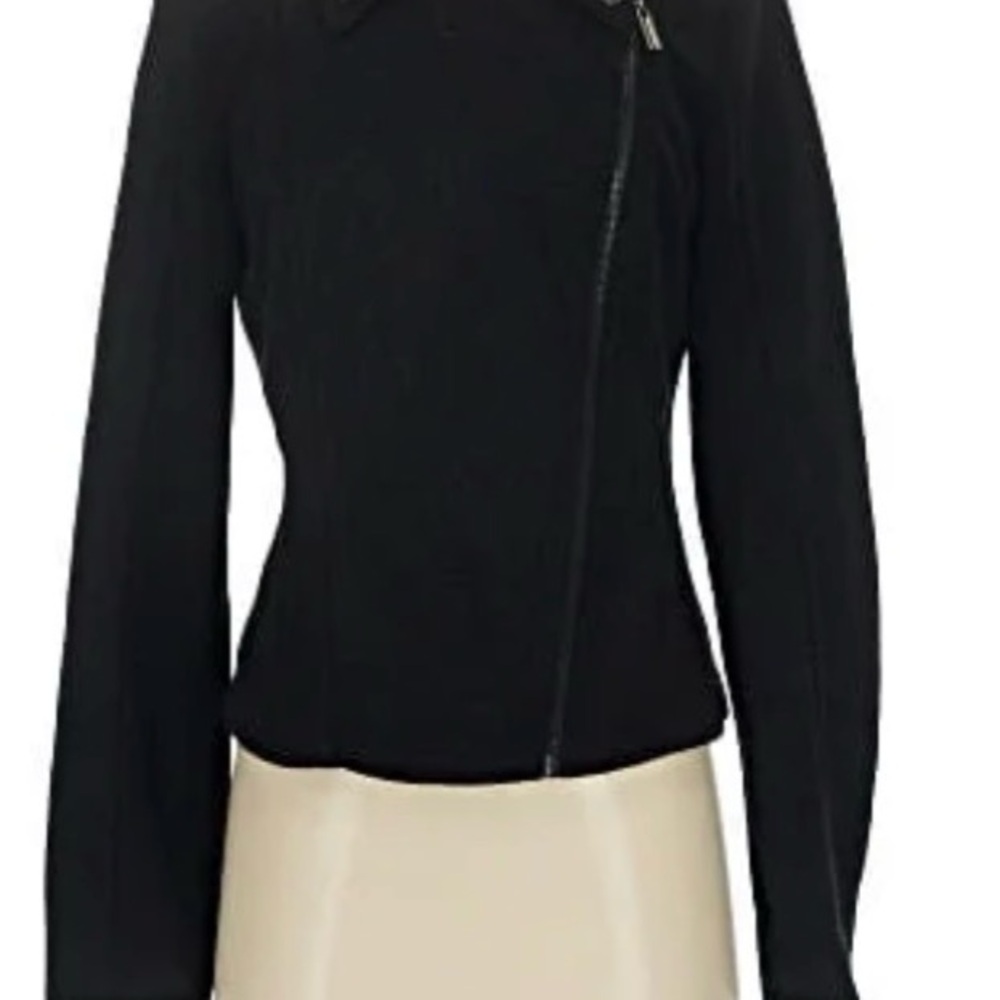 Matty M Black Knit Moto Jacket